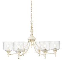 Golden 0806-6 AI-HWG - Golden Lighting Keating 6-light Chandelier in Antique Ivory